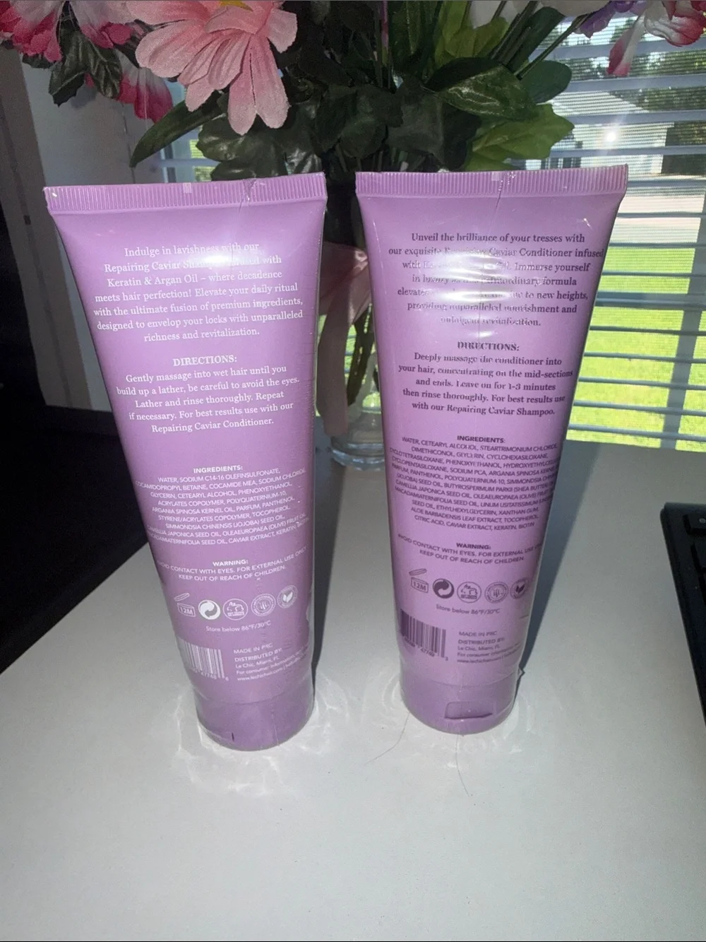 chic Repairing Caviar Shampoo & Conditioner - Lavender Purple